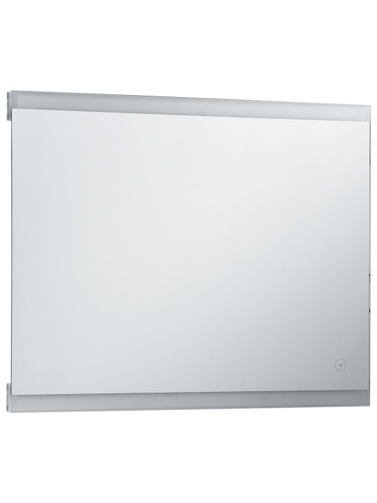 Koupelnové zrcadlo s LED světly a dotykovým senzorem 80 x 60 cm
