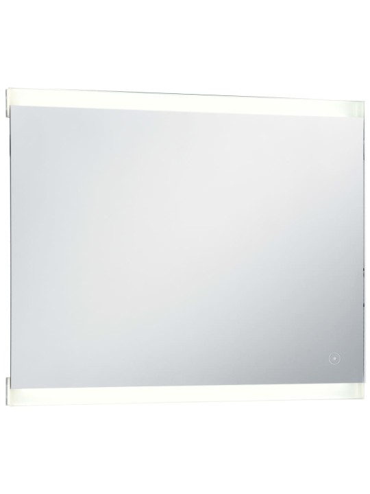 Koupelnové zrcadlo s LED světly a dotykovým senzorem 80 x 60 cm
