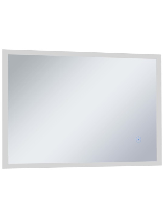 Koupelnové zrcadlo s LED světly a dotykovým senzorem 100x60 cm