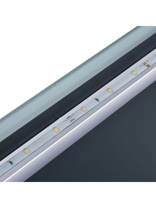 Koupelnové zrcadlo s LED světly a dotykovým senzorem 80 x 60 cm