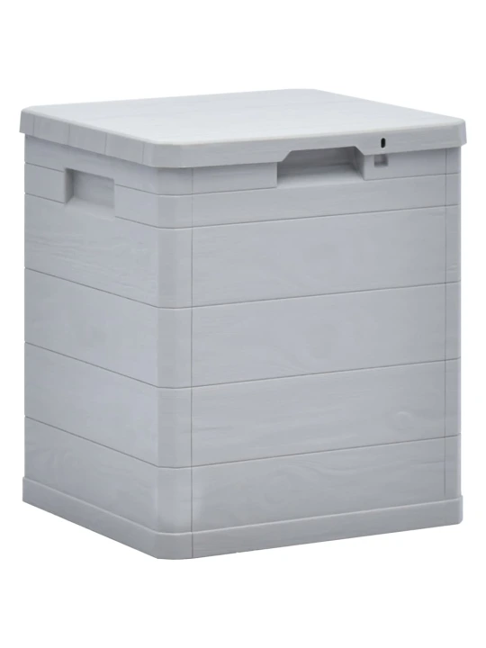 Zahradní úložný box 90 l světle šedý