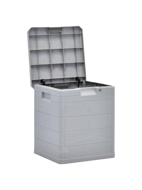 Zahradní úložný box 90 l světle šedý