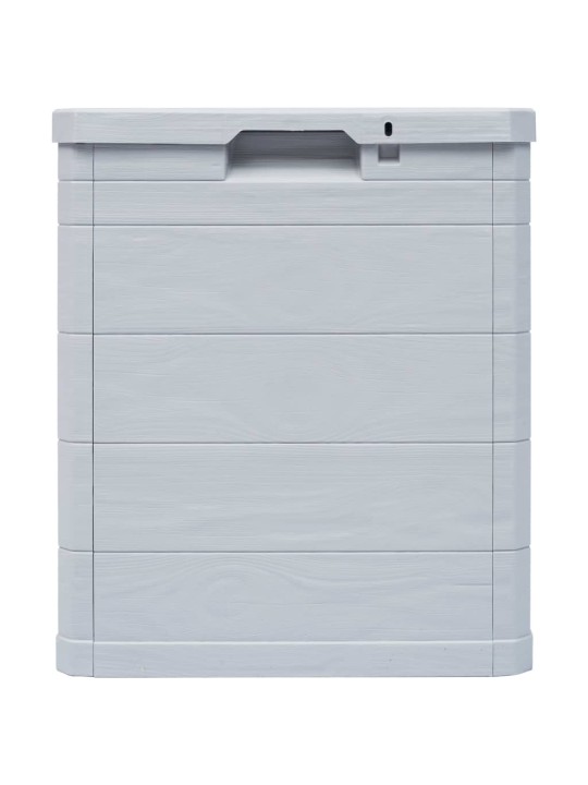Zahradní úložný box 90 l světle šedý