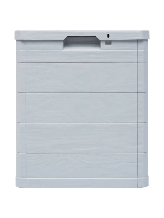Zahradní úložný box 90 l světle šedý