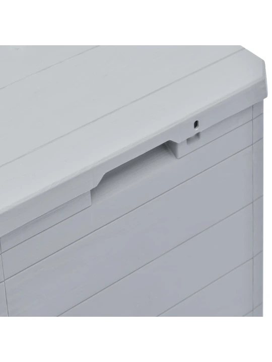 Zahradní úložný box 90 l světle šedý