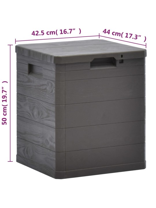 Zahradní úložný box 90 l hnědý