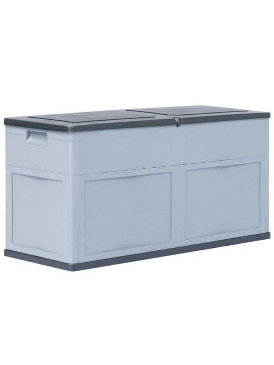Zahradní úložný box 320 l šedo-černý