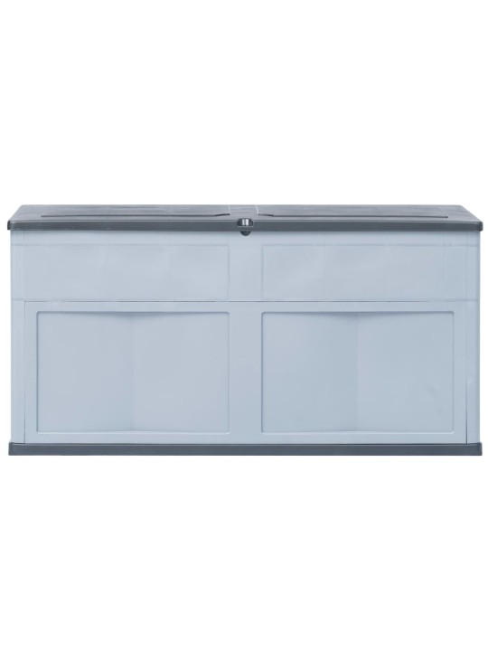 Zahradní úložný box 320 l šedo-černý