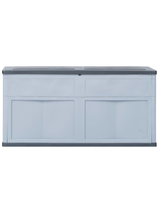 Zahradní úložný box 320 l šedo-černý