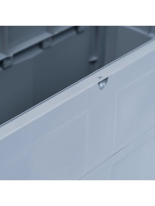 Zahradní úložný box 320 l šedo-černý