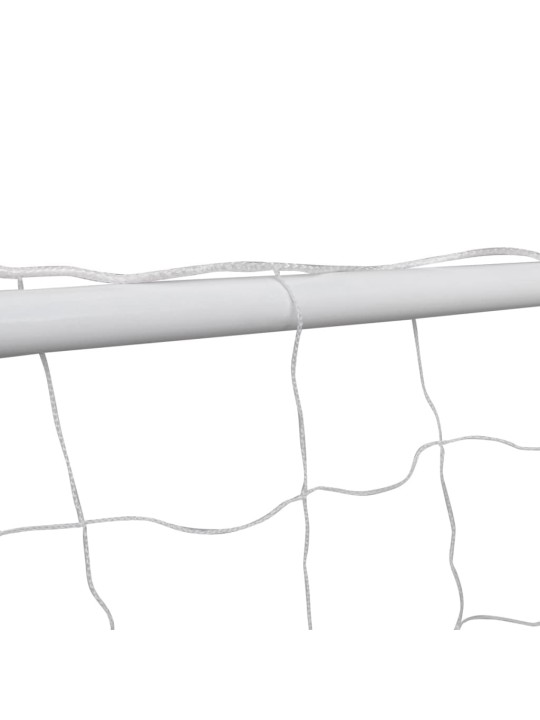 Fotbalové branky 2 ks se sítí 182 x 61 x 122 cm ocelové bílé