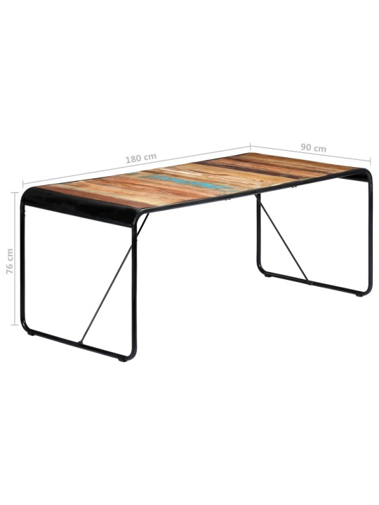 Jídelní stůl 180 x 90 x 76 cm masivní recyklované dřevo