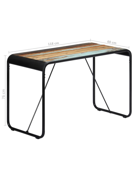 Jídelní stůl 118 x 60 x 76 cm masivní recyklované dřevo