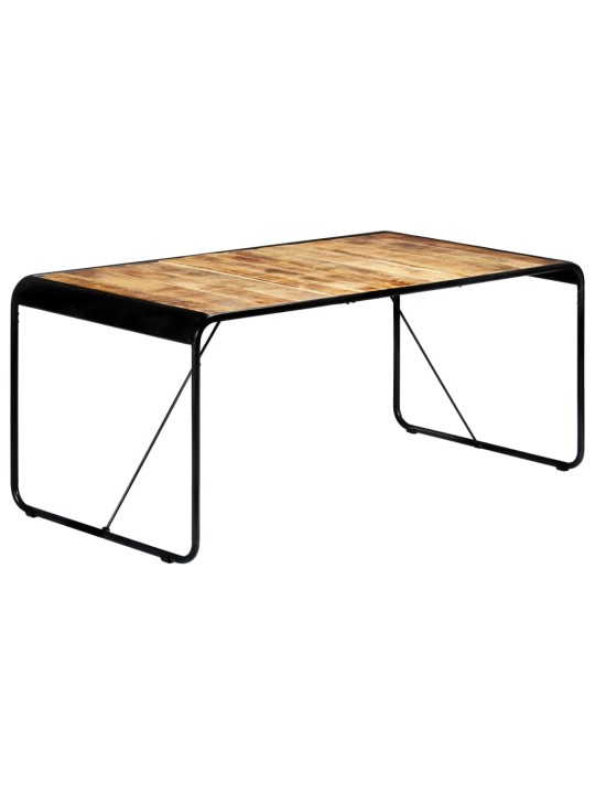 Jídelní stůl 180 x 90 x 76 cm masivní hrubé mangovníkové dřevo