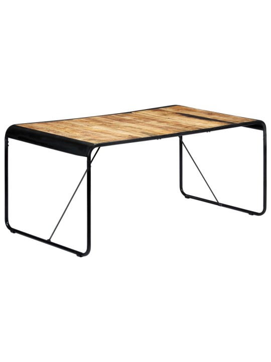 Jídelní stůl 180 x 90 x 76 cm masivní hrubé mangovníkové dřevo