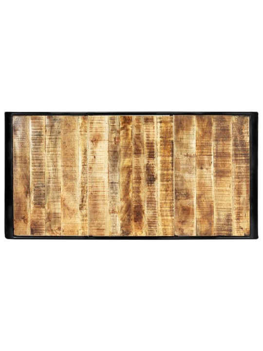 Jídelní stůl 180 x 90 x 76 cm masivní hrubé mangovníkové dřevo