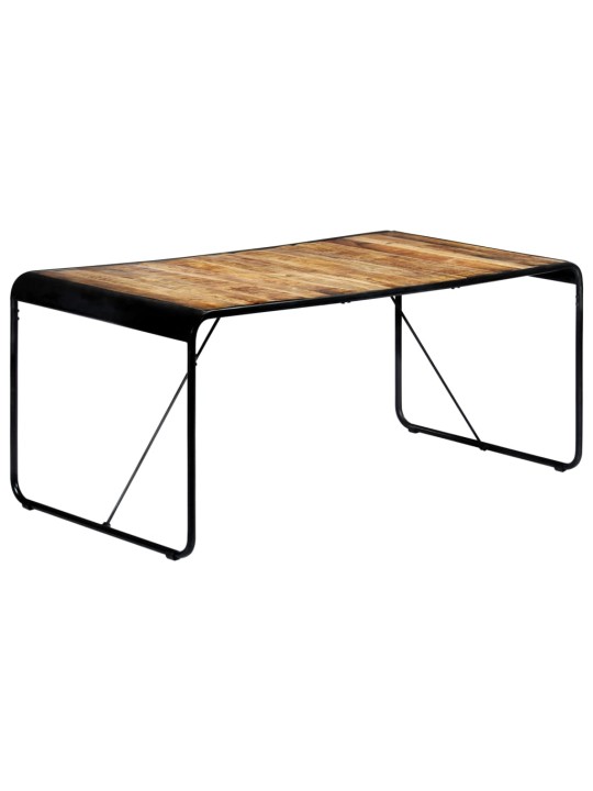 Jídelní stůl 180 x 90 x 76 cm masivní hrubé mangovníkové dřevo
