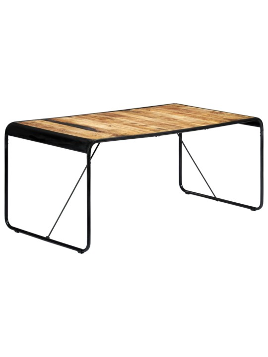 Jídelní stůl 180 x 90 x 76 cm masivní hrubé mangovníkové dřevo