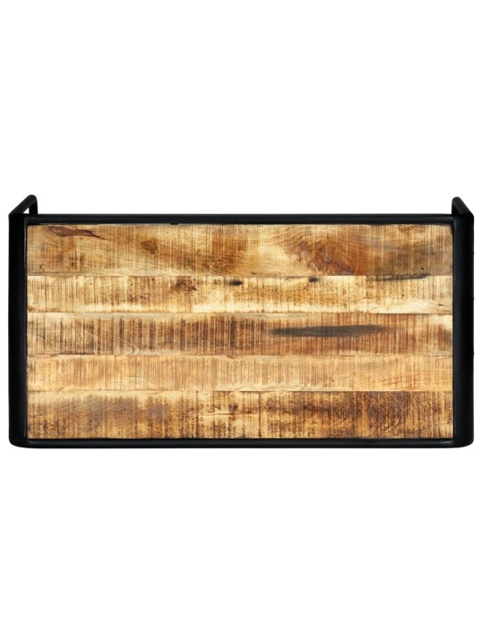 Jídelní stůl 118 x 60 x 76 cm masivní hrubé mangovníkové dřevo