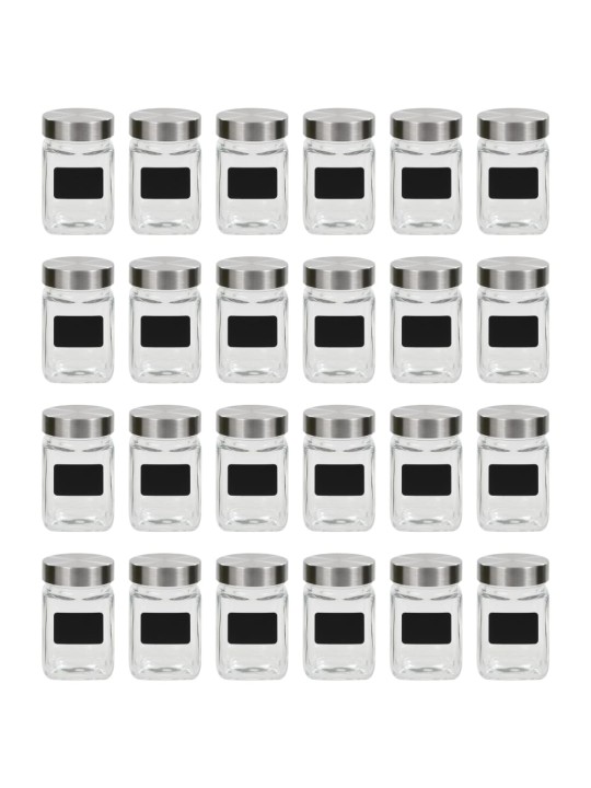 Dózy na potraviny s etiketou 24 ks 300 ml