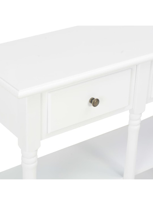 Konzolový stolek bílý 120 x 30 x 76 cm MDF