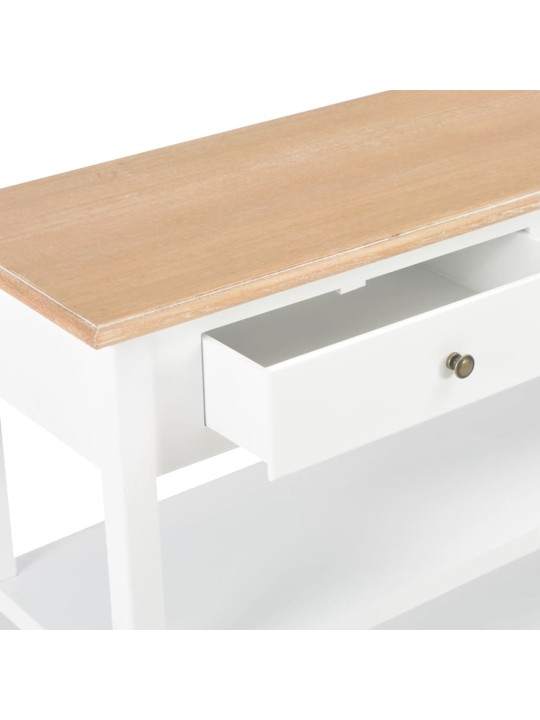 Příborník bílý 110 x 35 x 80 cm MDF