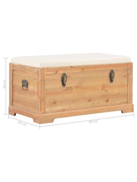 Úložný box se sedákem 80 x 40 x 40 cm MDF