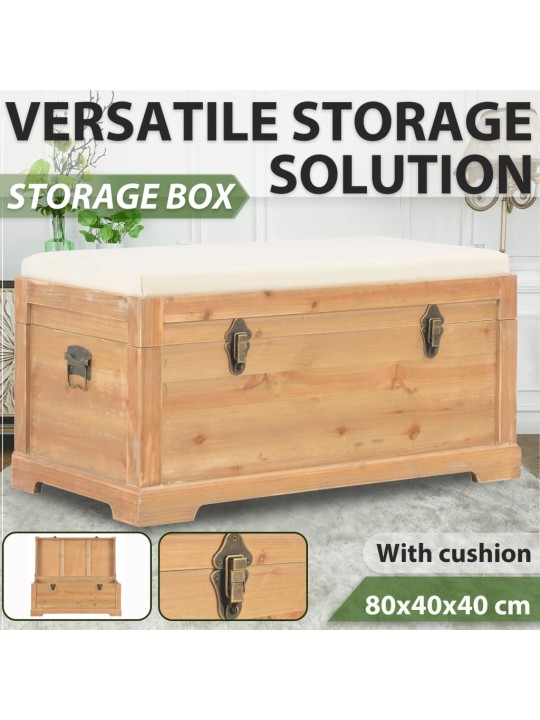 Úložný box se sedákem 80 x 40 x 40 cm MDF