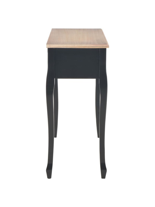 280046 Dressing Console Table with 3 Drawers Black