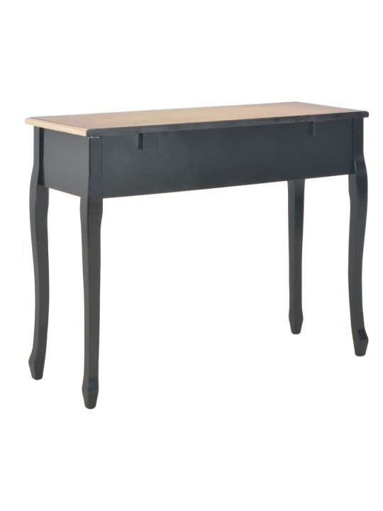 280046 Dressing Console Table with 3 Drawers Black
