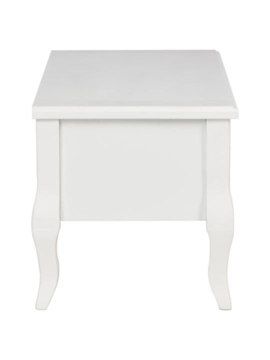 TV stolek bílý 100 x 35 x 35 cm dřevěný