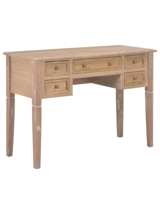 Psací stůl hnědý 109,5 x 45 x 77,5 cm dřevo