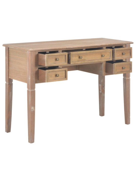 Psací stůl hnědý 109,5 x 45 x 77,5 cm dřevo