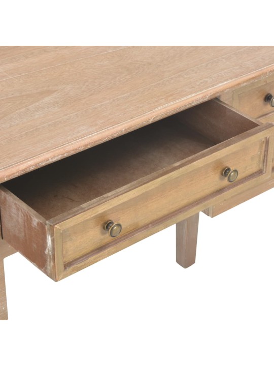 Psací stůl hnědý 109,5 x 45 x 77,5 cm dřevo
