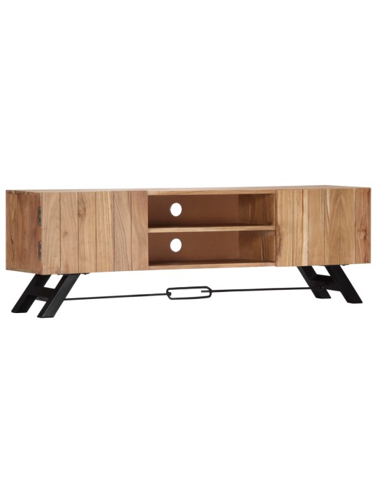 TV stolek 140 x 30 x 45 cm masivní akáciové dřevo