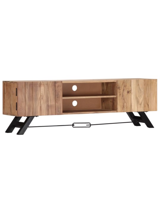 TV stolek 140 x 30 x 45 cm masivní akáciové dřevo