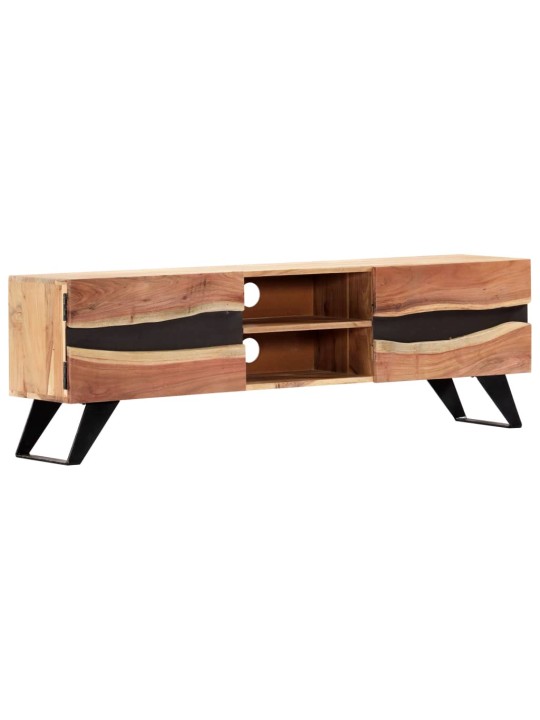 TV stolek 140 x 30 x 45 cm masivní akáciové dřevo