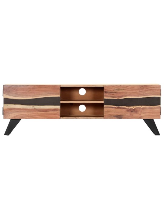 TV stolek 140 x 30 x 45 cm masivní akáciové dřevo