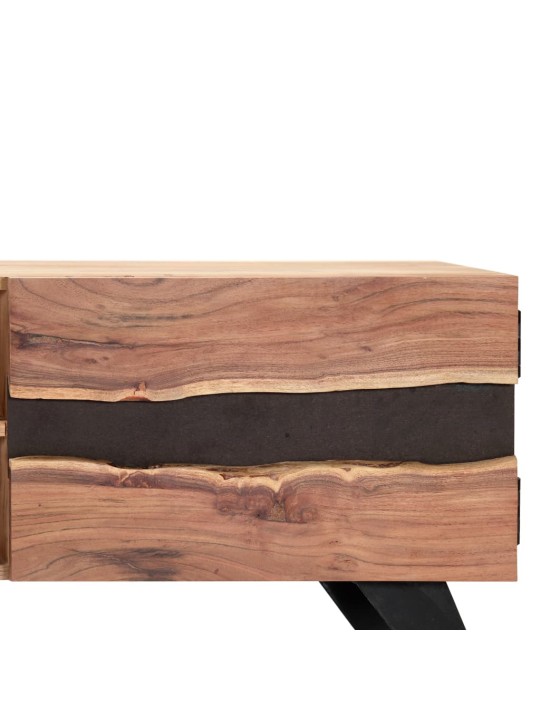 TV stolek 140 x 30 x 45 cm masivní akáciové dřevo