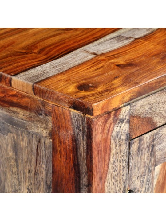 Příborník šedý 160 x 40 x 75 cm masivní akáciové dřevo