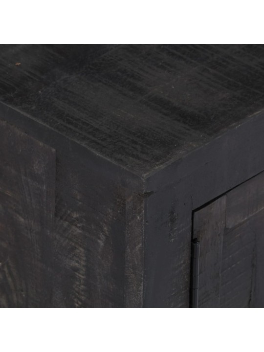TV stolek černý 118 x 30 x 40 cm masivní mangovníkové dřevo