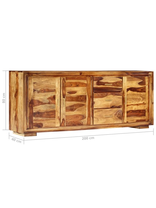 Příborník 200 x 40 x 80 cm masivní akáciové dřevo