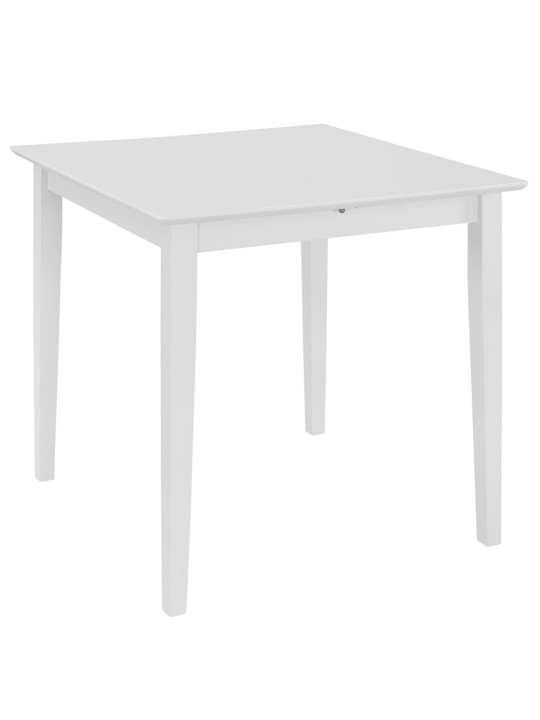 Rozkládací jídelní stůl bílý (80–120) x 80 x 74 cm MDF