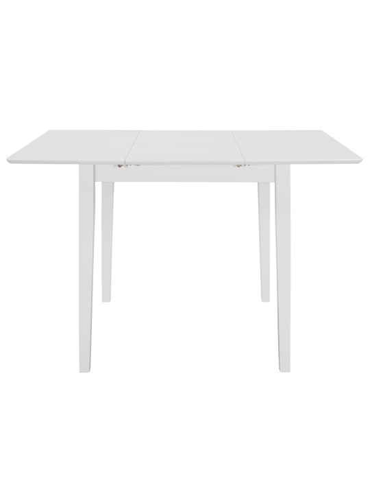 Rozkládací jídelní stůl bílý (80–120) x 80 x 74 cm MDF