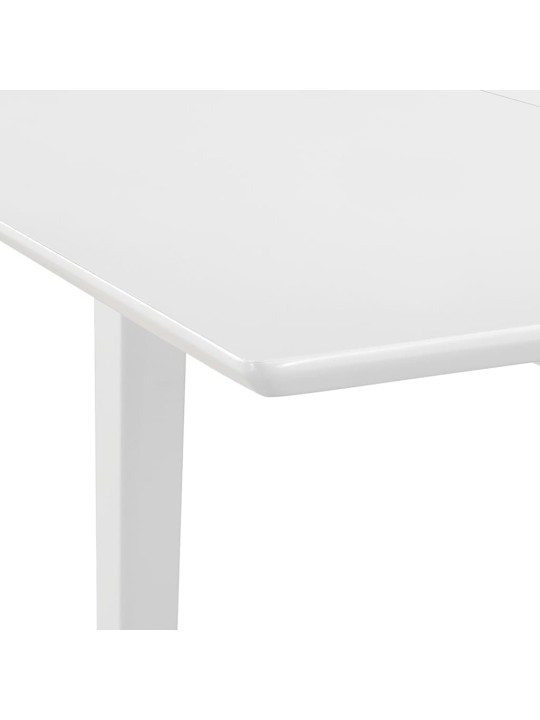 Rozkládací jídelní stůl bílý (80–120) x 80 x 74 cm MDF