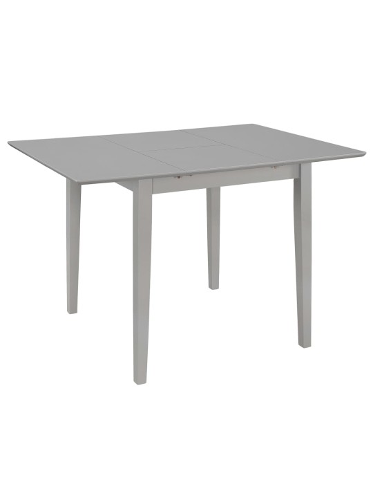 Rozkládací jídelní stůl šedý (80–120) x 80 x 74 cm MDF