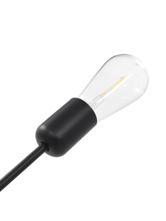 Stropní světlo se žhavícími žárovkami 2 w černé e27