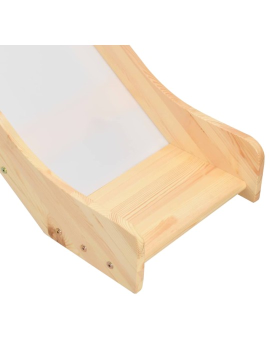 Rám dětské patrové postele skluzavka a žebřík borovice 97x208cm