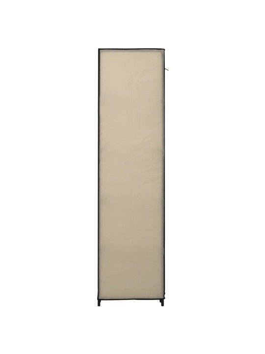Skládací šatní skříň krémová 110 x 45 x 175 cm textil