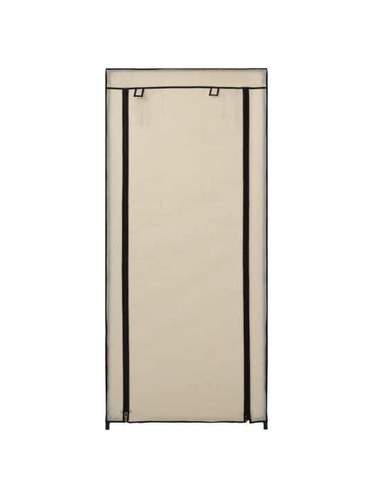 Botník s potahem krémový 58 x 28 x 106 cm textil